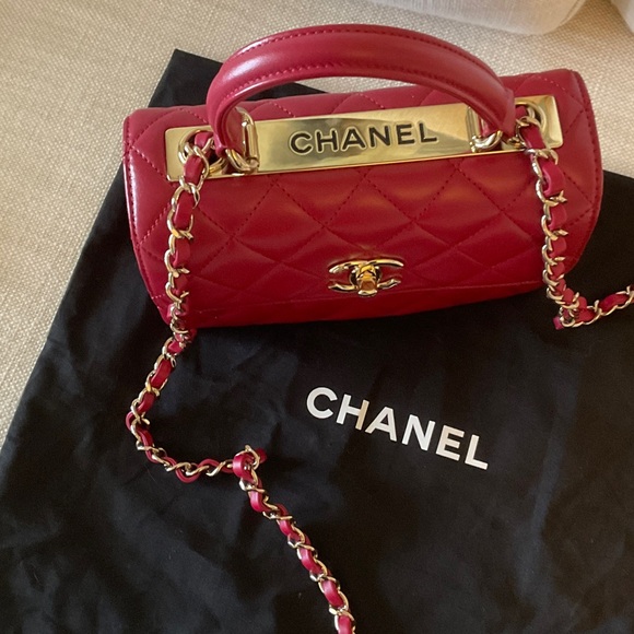 Chanel CC Flap Bag - Red - Picture 2 of 13